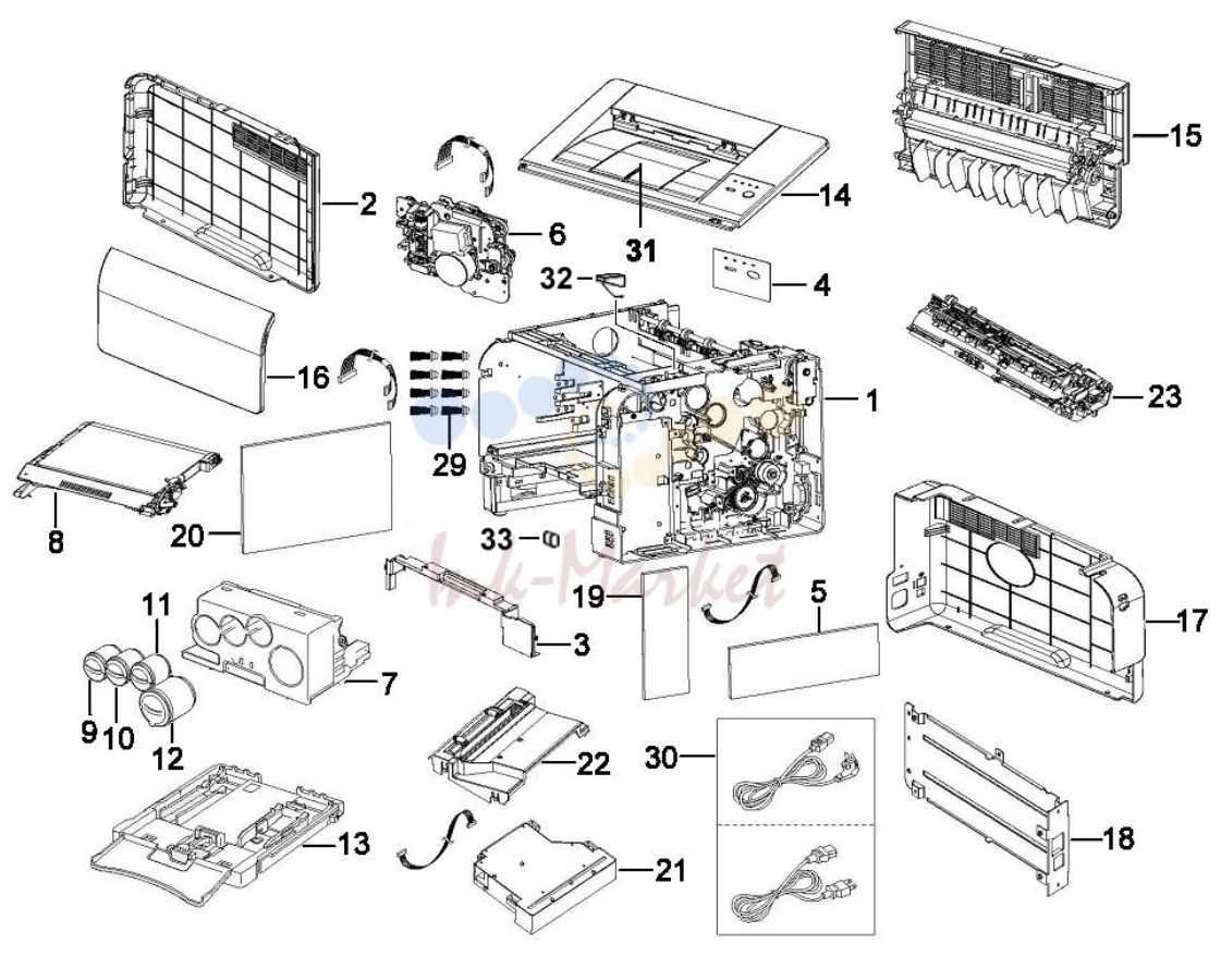 2. Imager Unit Parts List