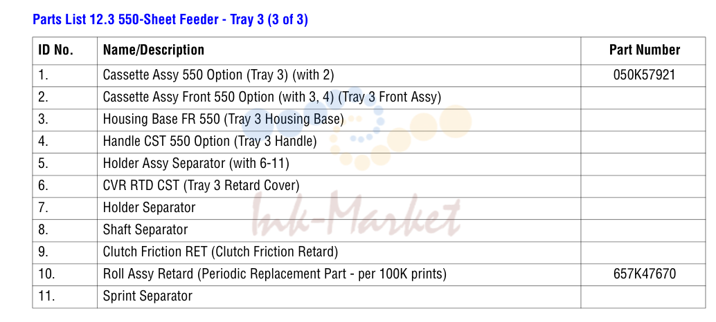 550-Sheet Feeder - Tray 3 (3 of 3)