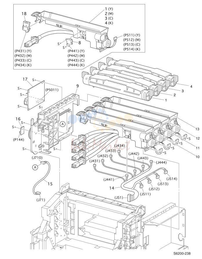 12. PL 10.1 Holder Toner Cartridge Assembly