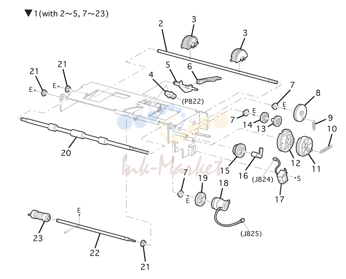 22. Paper Pick Assembly Tray 3