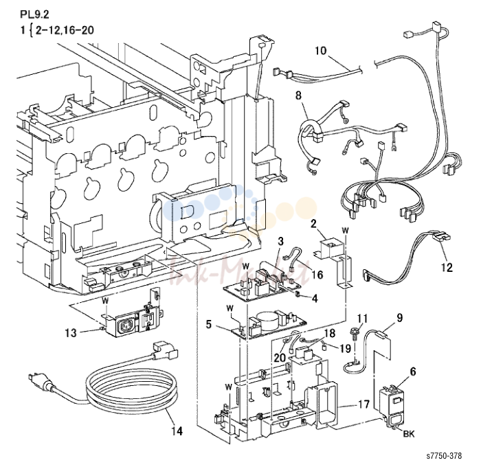 12. Part List 9.2 Electrical Components: 2 of 3