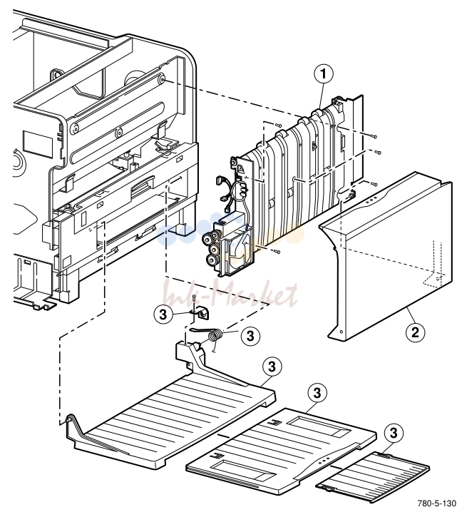 12. Paper exit FRUs