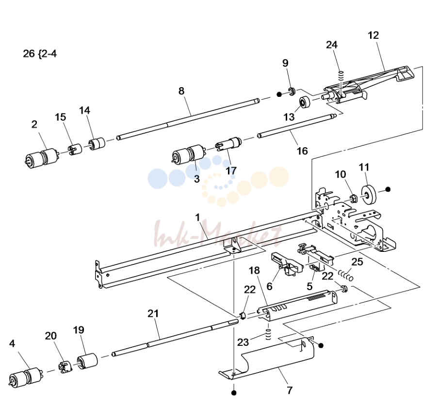 Tray 3/4/5 Feeder в сборе (2 of 2)