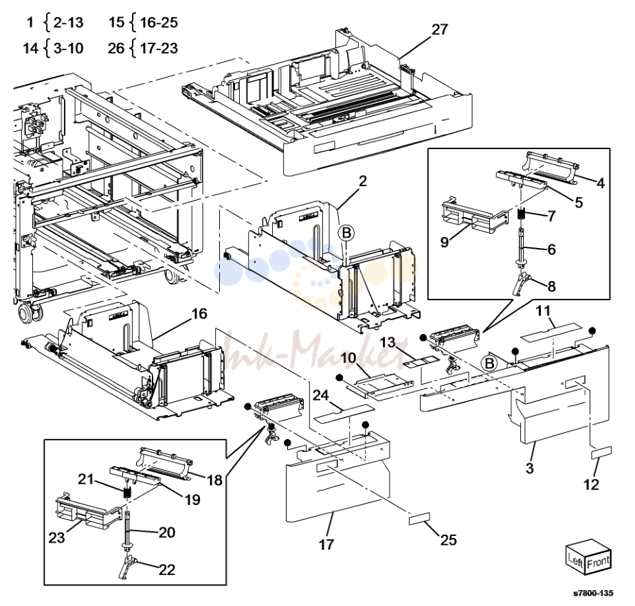 Tray 3/4/5 Feeder в сборе - TT