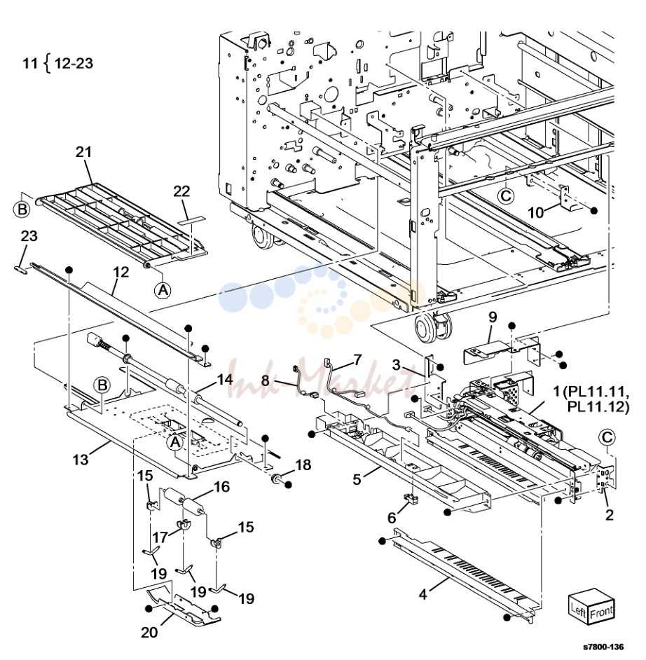 Tray 5 Paper подачи - TT