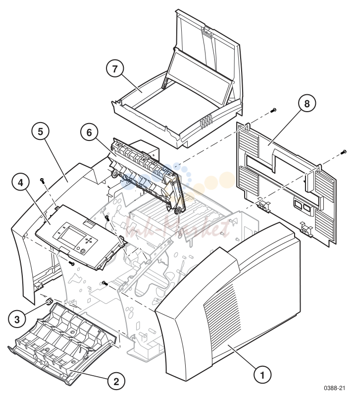 2. Figure A-1 Cabinet parts