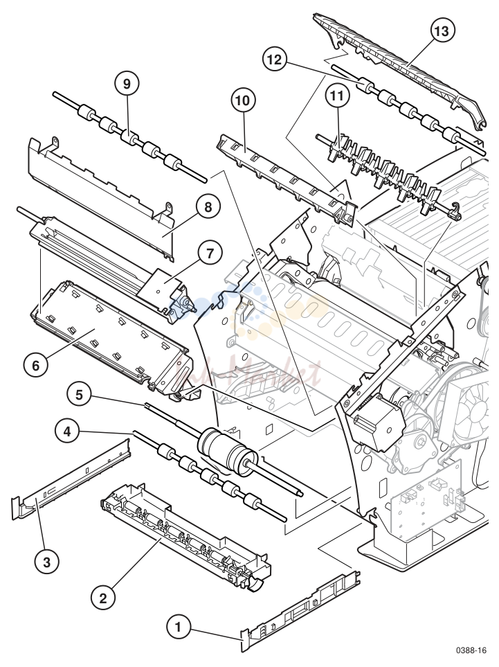 4. Figure A-3. Paper Path Parts