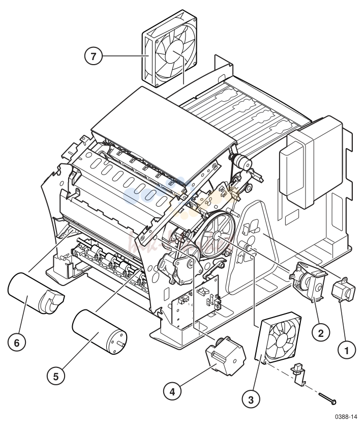5. Figure A-4. Motor and Fan Parts