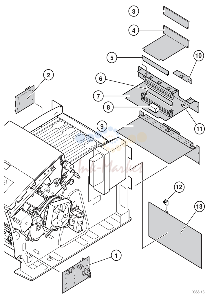 6. Figure A-5. Circuit Board Parts