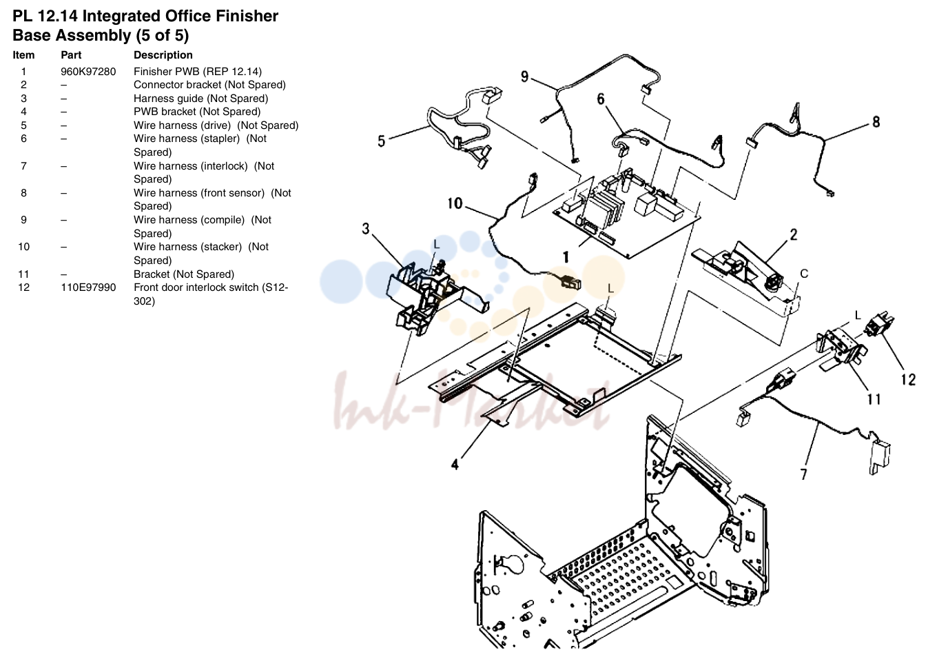 Integrated Office Finisher Base в сборе (5 of 5)