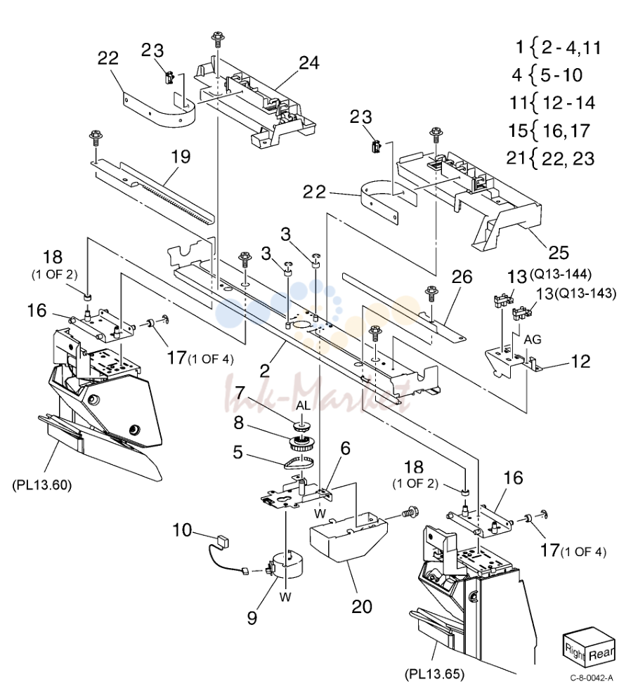Office Finisher LX Booklet Stapler в сборе