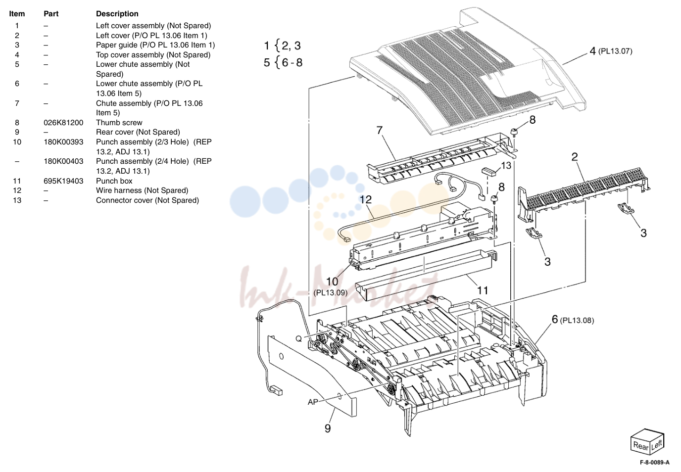Office Finisher LX - Horizontal Transport в сборе (2 of 5)