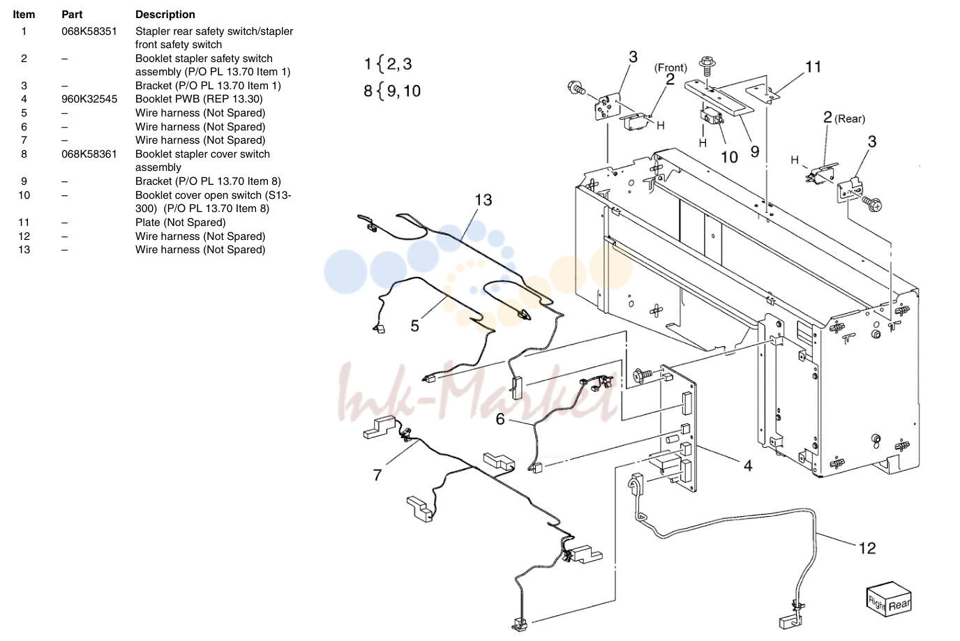 Office Finisher LX Booklet Electrical