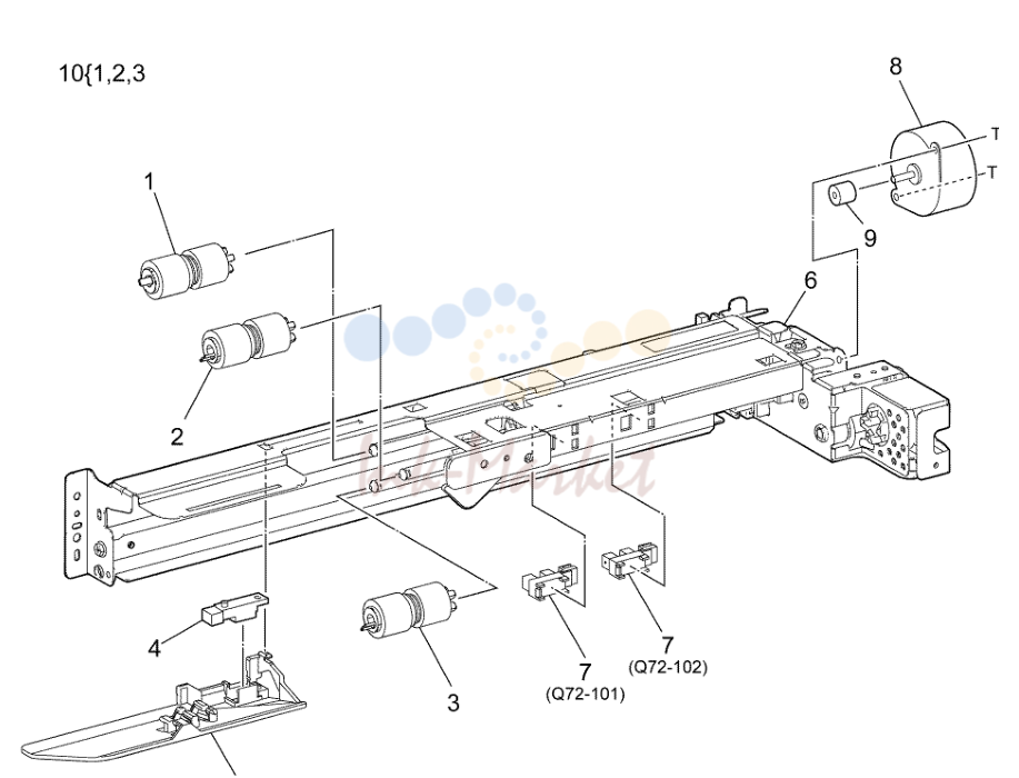 Tray 2 Feedhead в сборе