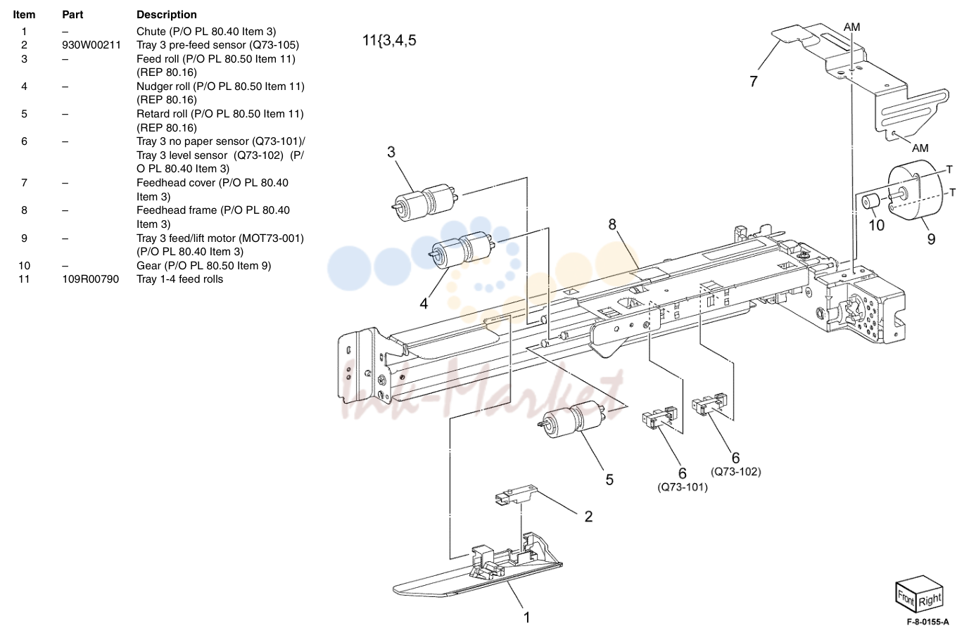 TTM Tray 3 Feedhead в сборе