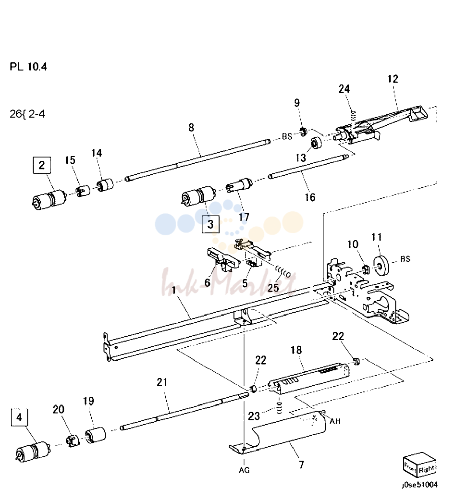 Tray 2, 3, 4 Feeder в сборе (3TM) (2 of 2) (3TM - C8030/35)