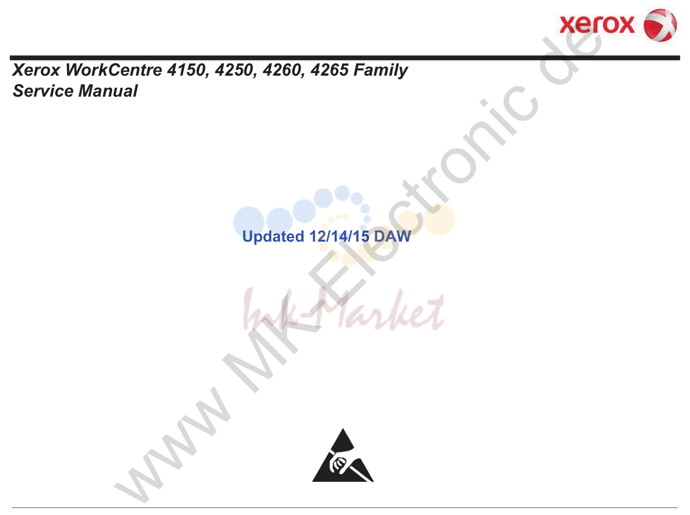 1. Xerox WorkCentre 4150, 4250, 4260, 4265 Family