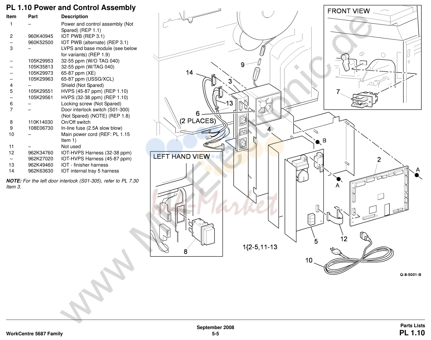 1. PL 1.10 Power and Control Assembly e