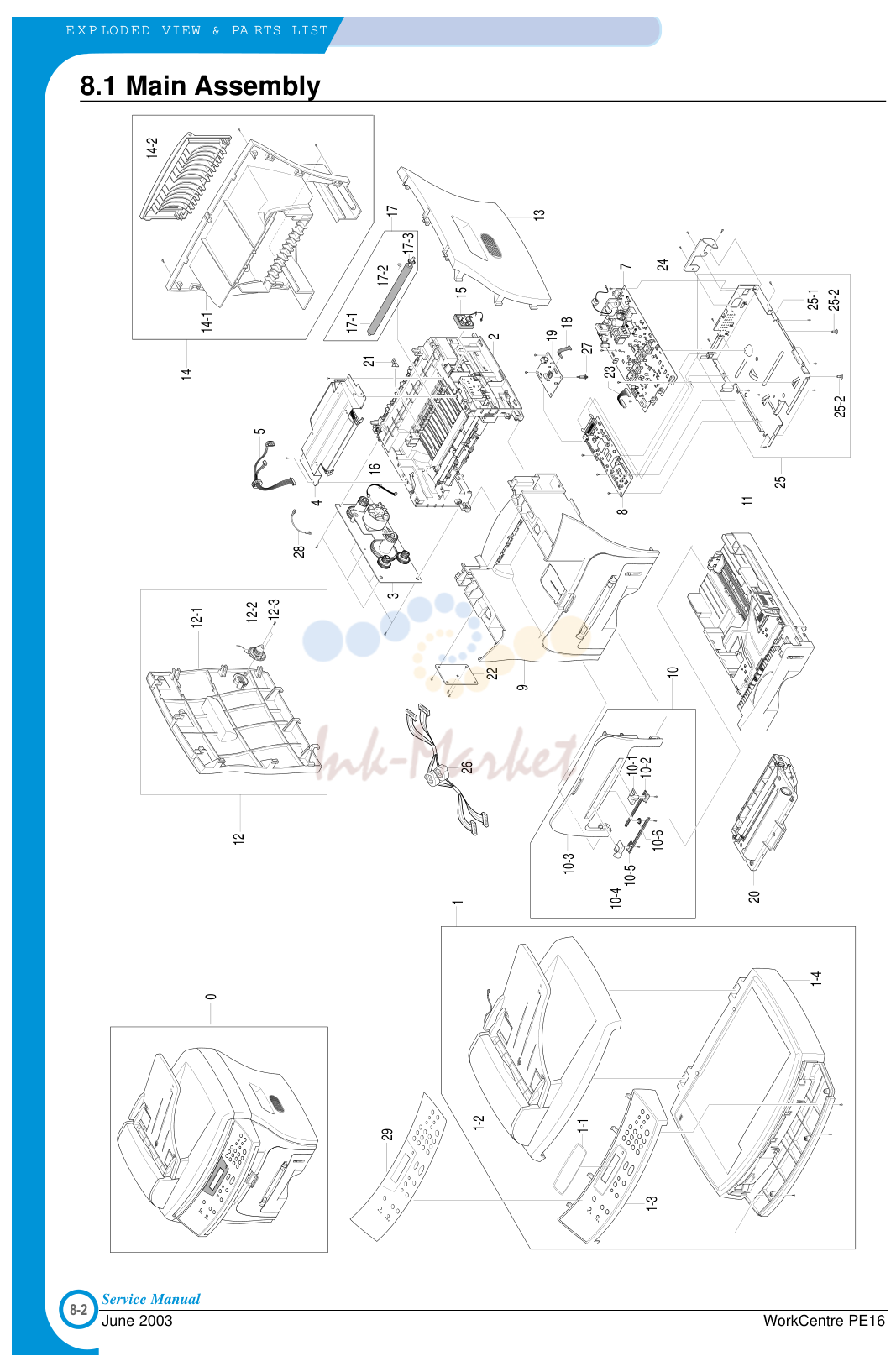 1. EXPLODED VIEW & PA RTS LIST