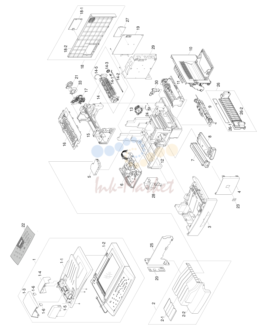 1. Exploded View & Parts List