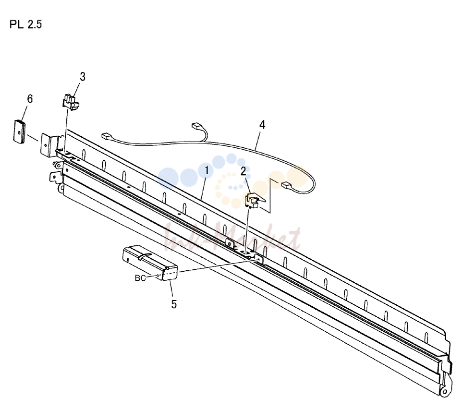 Horizontal нижний Baffle Component