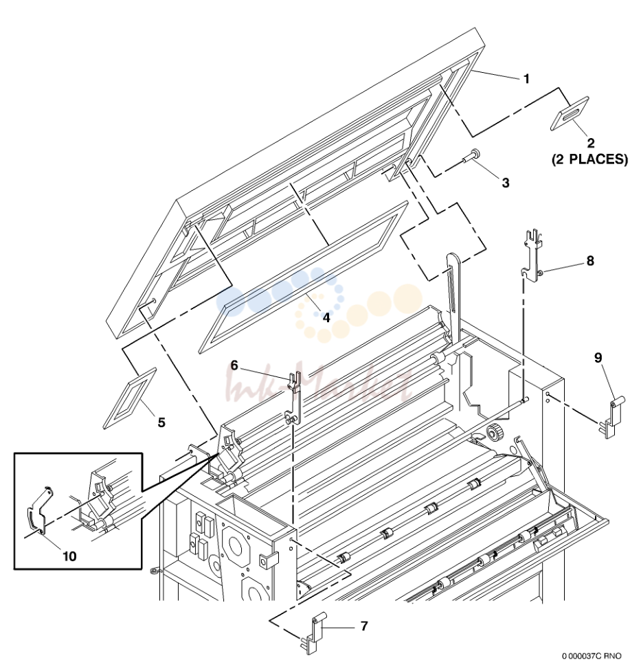 верхний крышка And Catch Tray Brackets