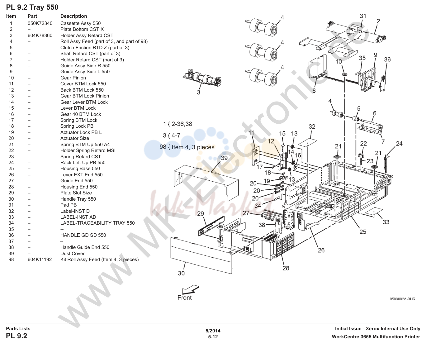 Tray 550