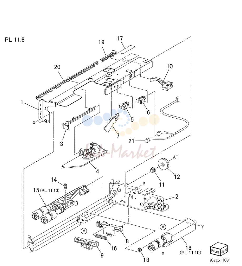 Tray 3/4 Feeder в сборе (1/2)
