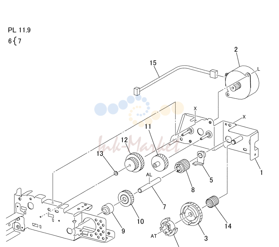 Tray 3/4 Feeder в сборе (2/2)