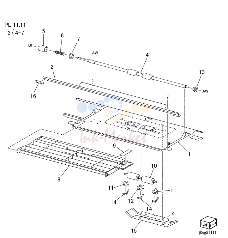 Tray 3/4 Transport в сборе