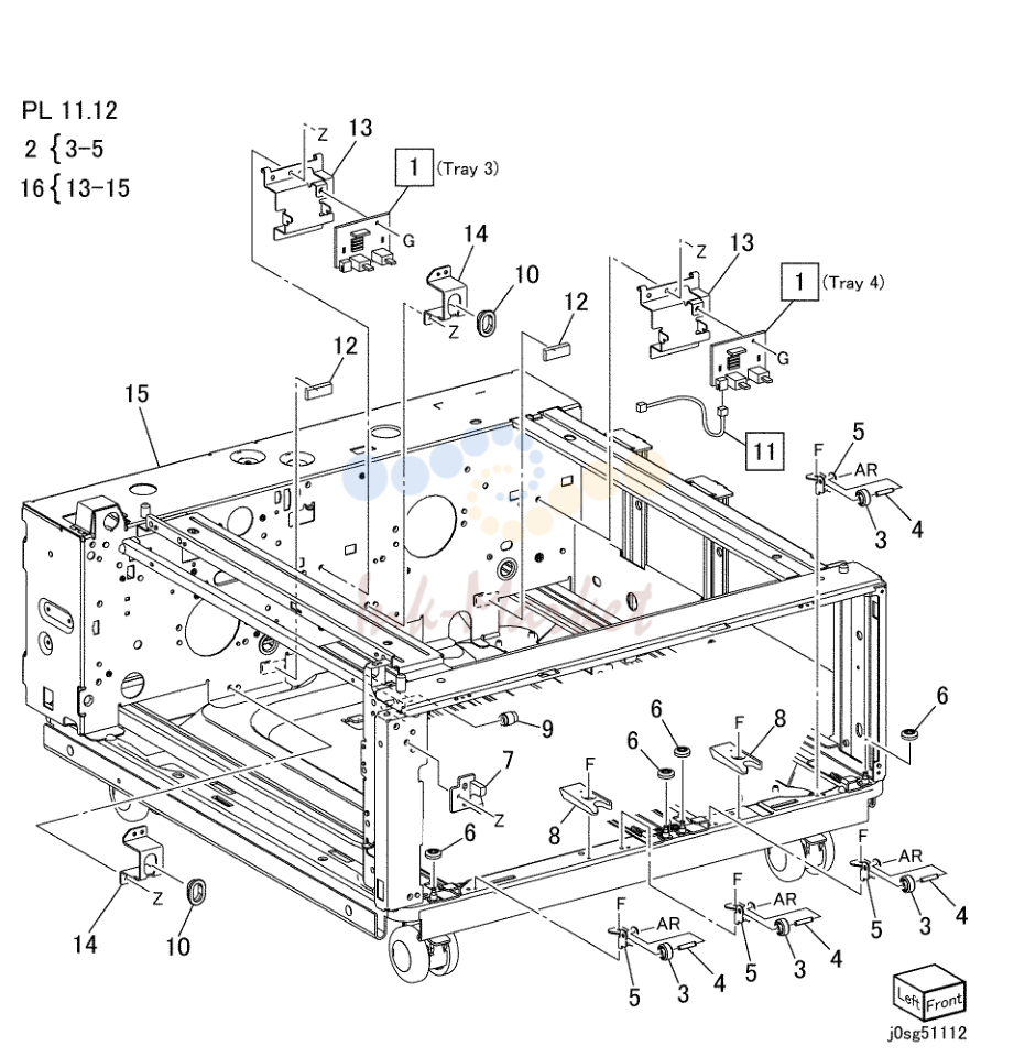 Tray 3/4 Switch в сборе