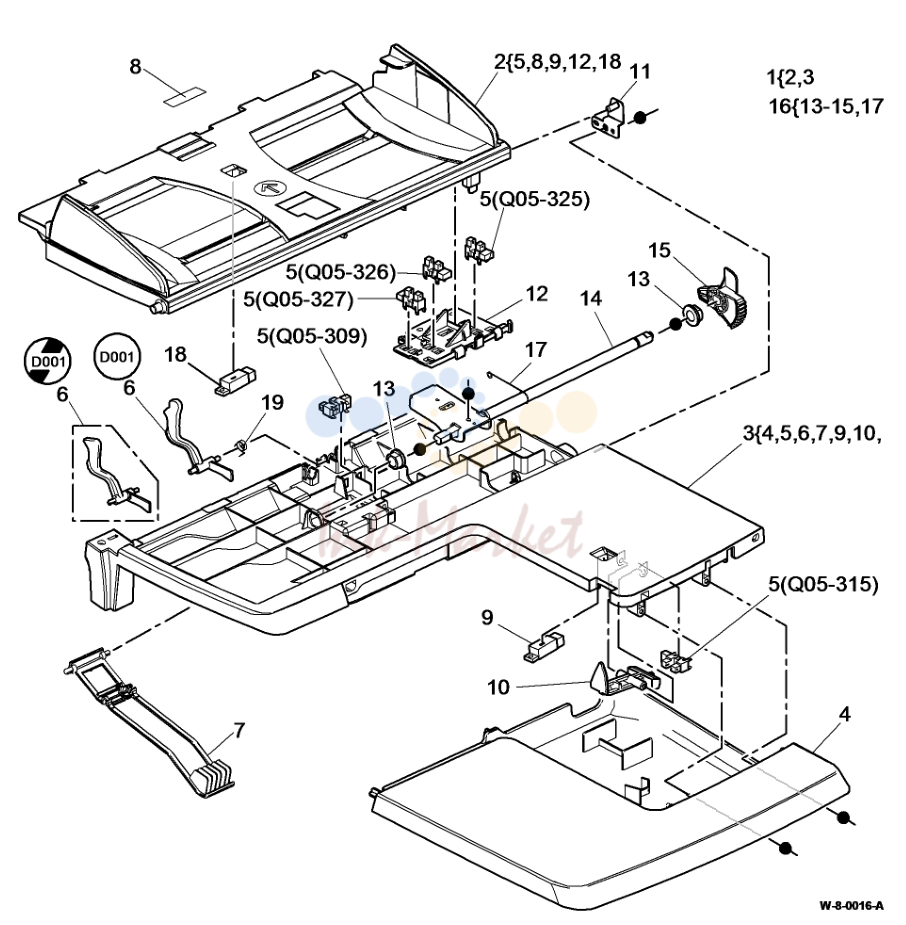 Input Tray в сборе