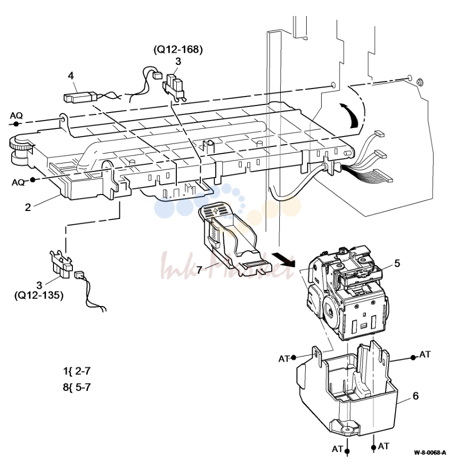 2K LCSS Staple Head узел/ Traverse в сборе
