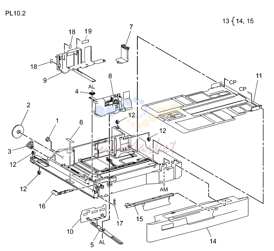 Tray 3/4