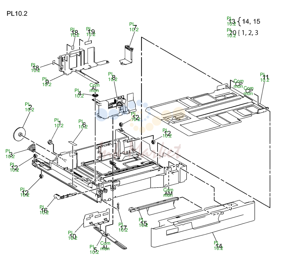 Tray 3/4