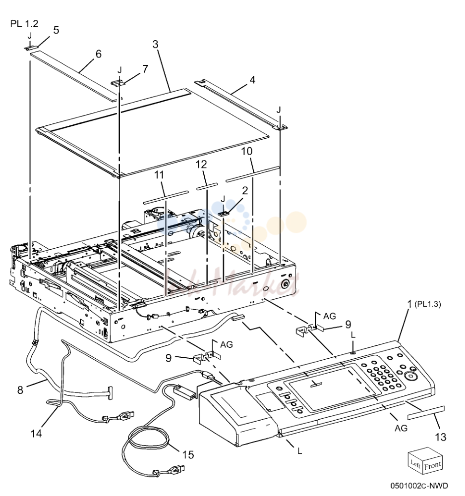 Control Panel/Platen Glass