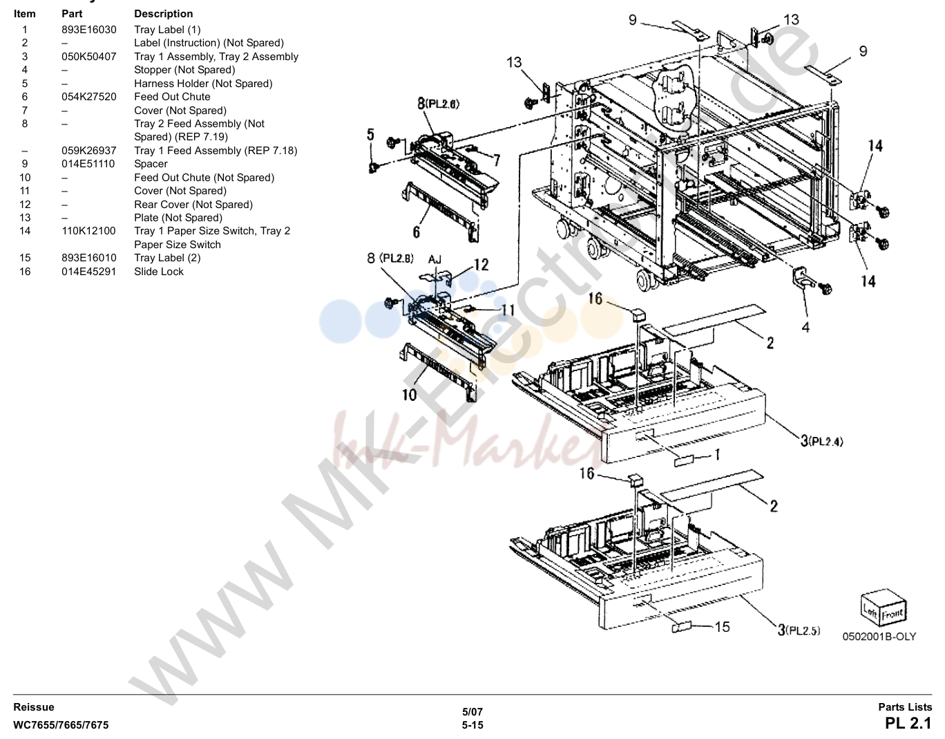 Tray 1/2