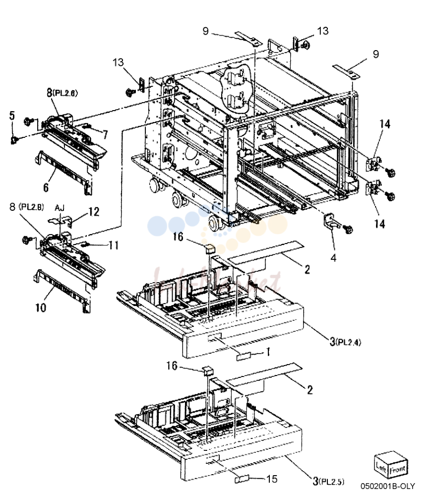 Tray 1/2