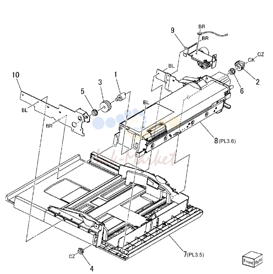 Tray 5 / Bypass Component (1 of 2)