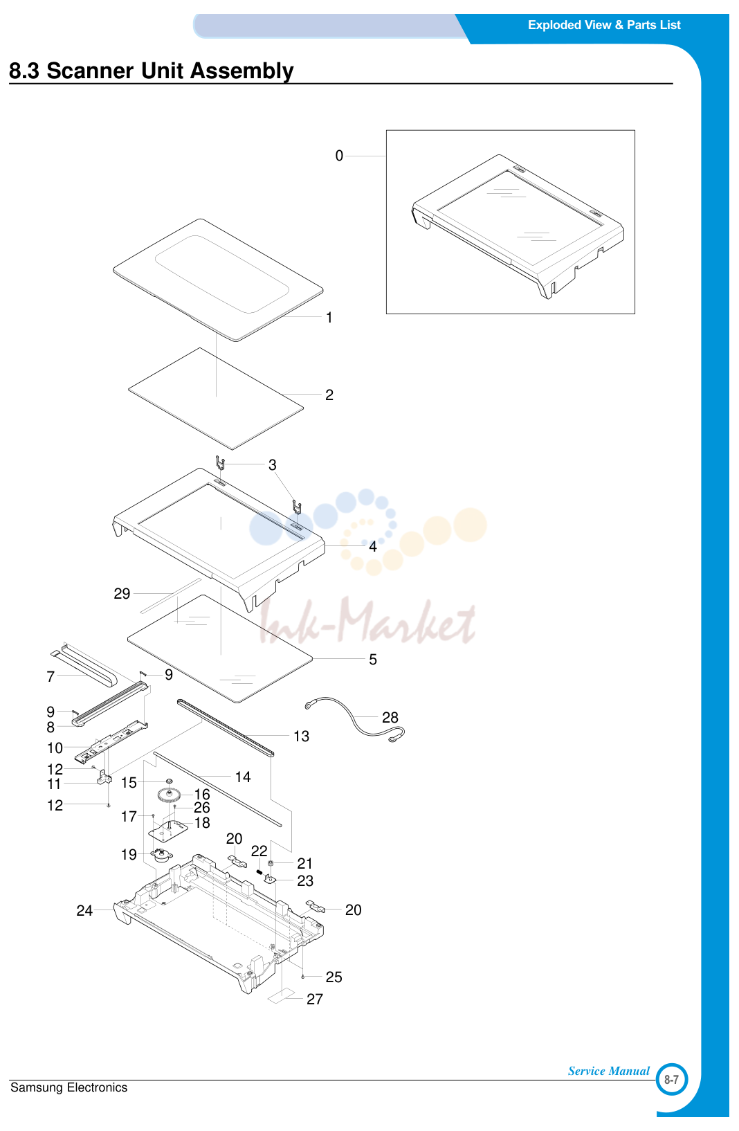3. Exploded View & Parts List