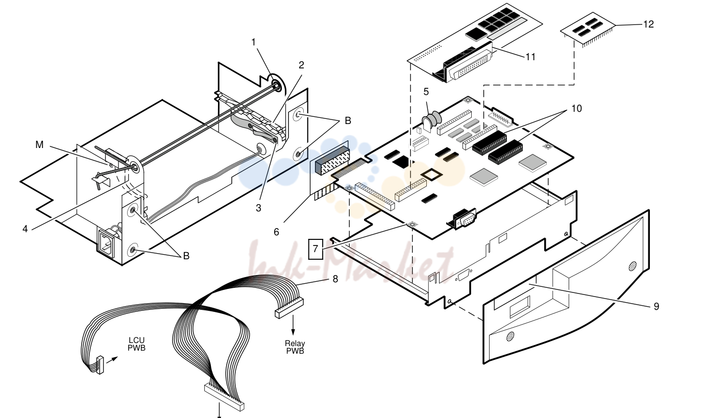 3. PL 3.1 Middle Frame Assembly / Main PWB