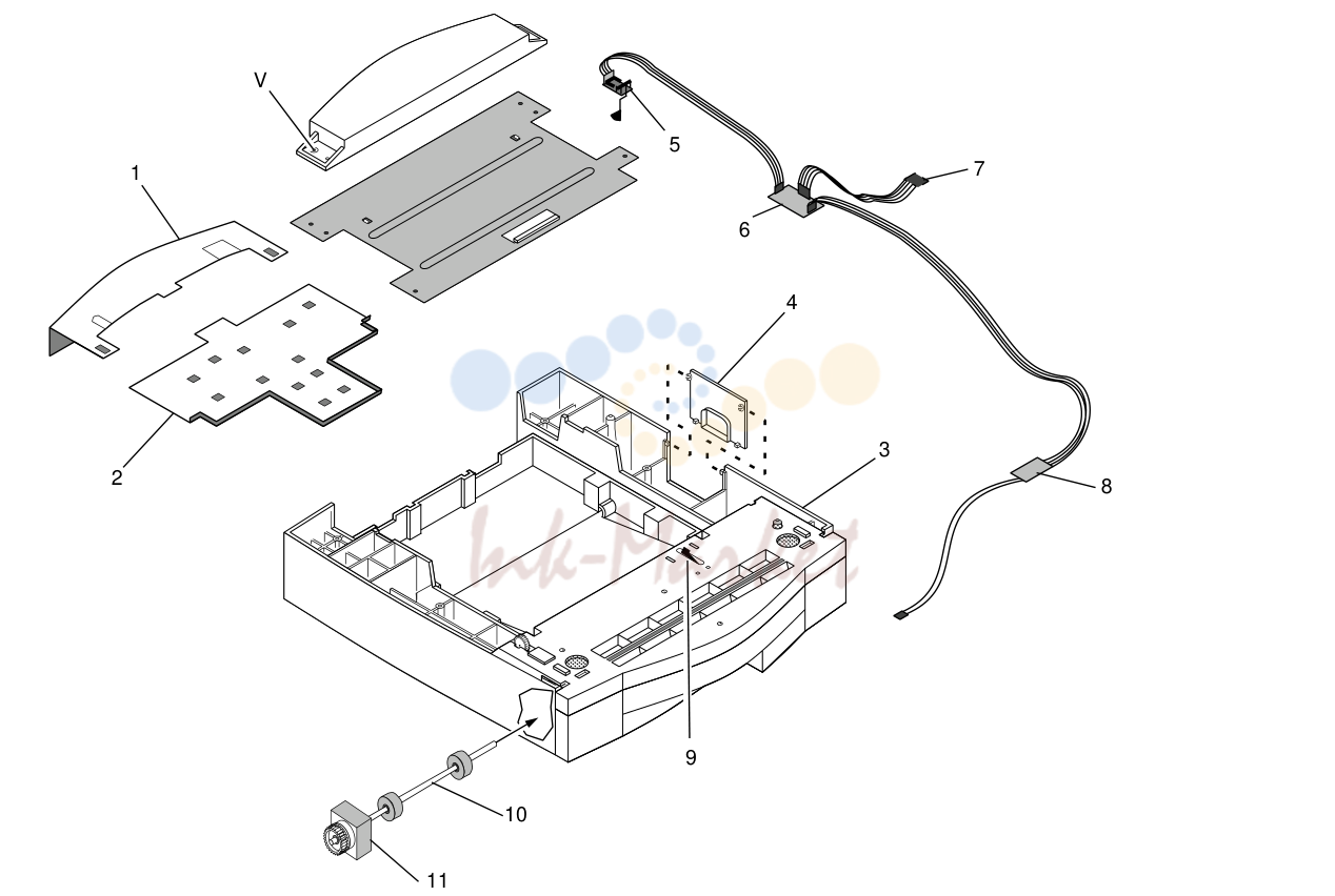 13. PL 11.1 Auxiliary Paper Tray Option
