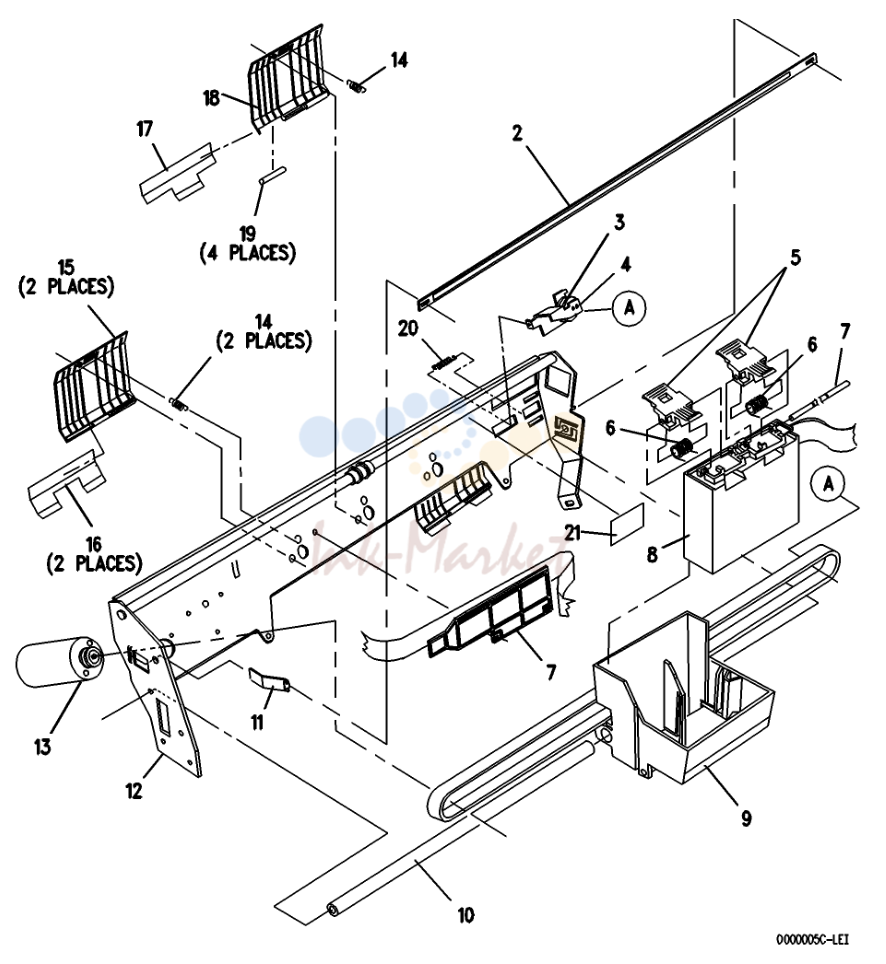 5. Parts List 5-12 Xi70c Service Manual